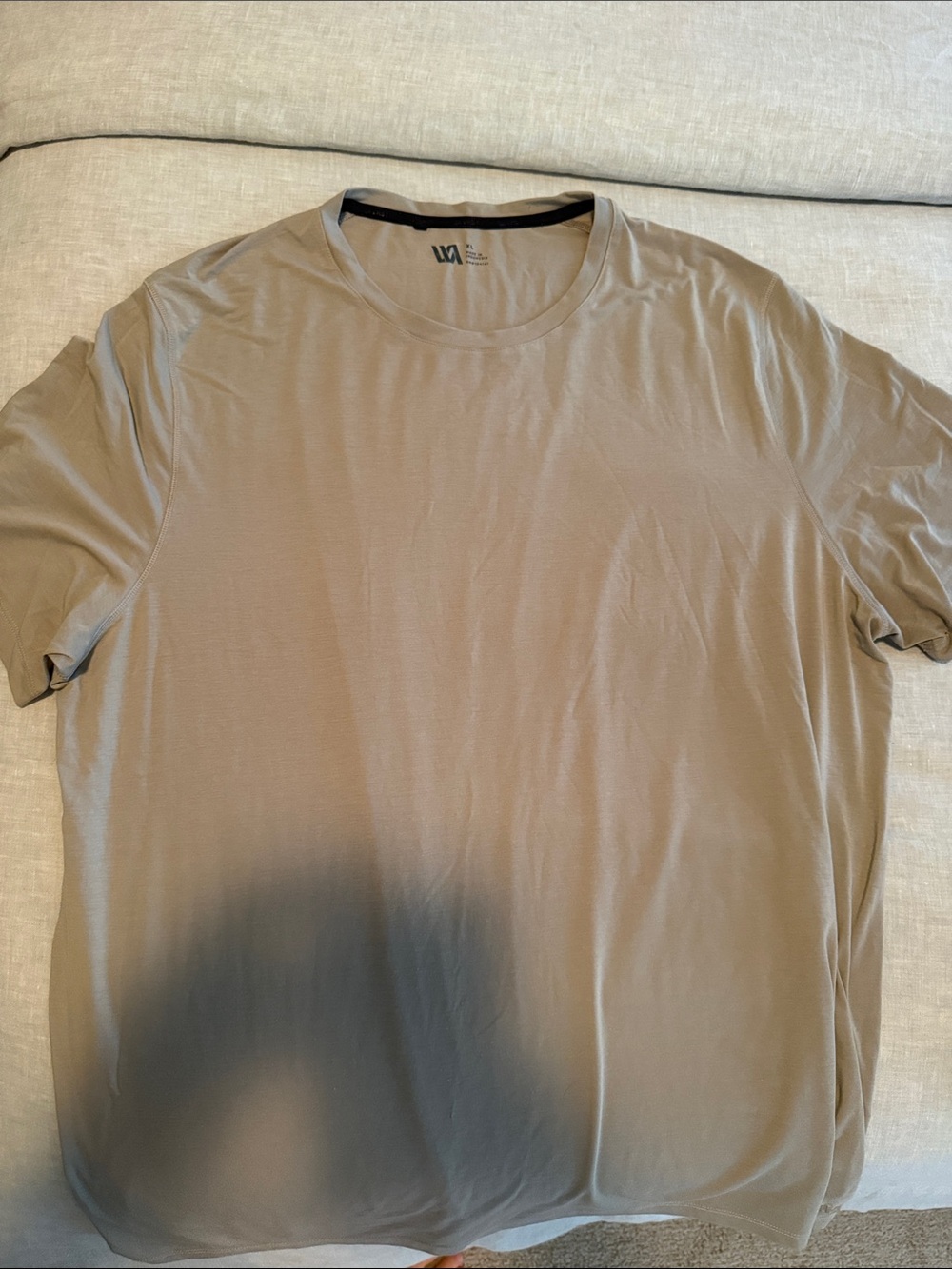 Men's VRST Crew Neck T-Shirt in Taupe XL beige